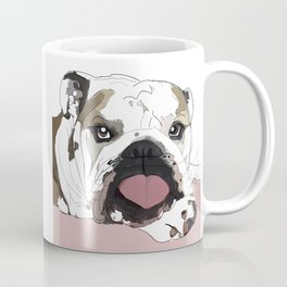 English Bulldog heart shaped tongue Coffee Mug | Laptopsleeve, Digital, Iphoneskin, Valentinesday, Gift, Englishbulldog, Bulldog, Puppy, Iphonecase, Homedecor 