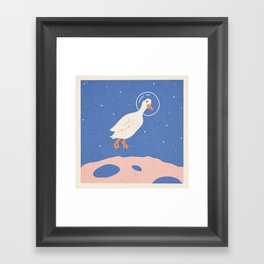 Space Goose Framed Art Print