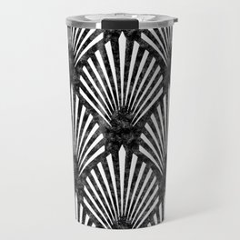 Art Deco fans - noir blanc Travel Mug