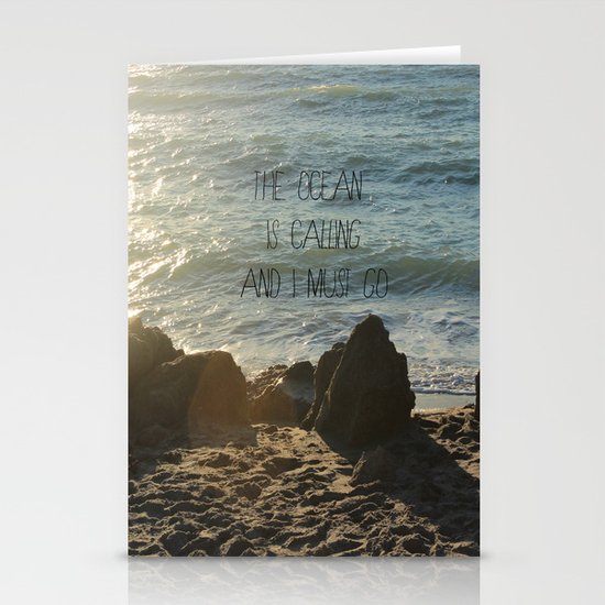 The Ocean is Calling Stationery Cards