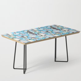 Joyful Penguins family - blue Coffee Table