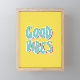 Good Vibes Framed Mini Art Print