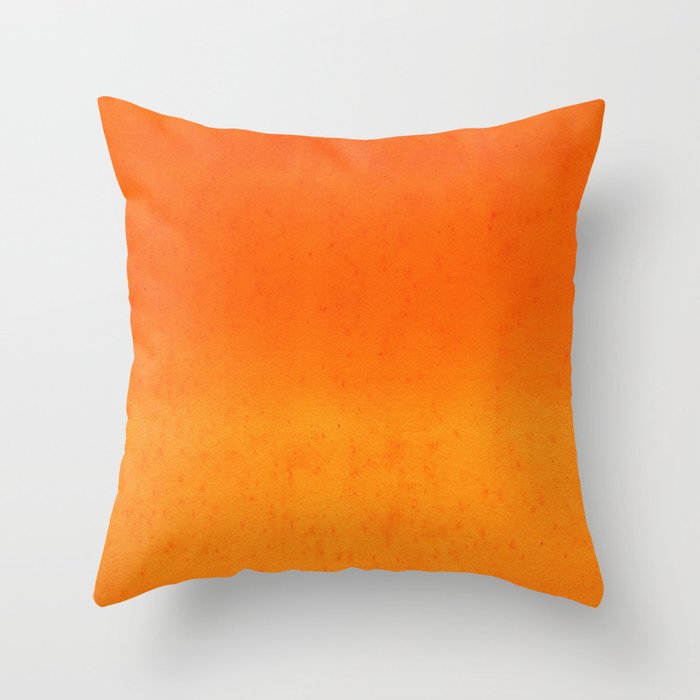 Vintage Orange Sunset Throw Pillow
