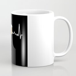 Beer Drinking Alcohol Heartbeat Gift Coffee Mug
