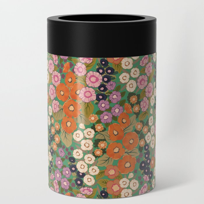 Hollyhock Boho Garden Rainbow Can Cooler