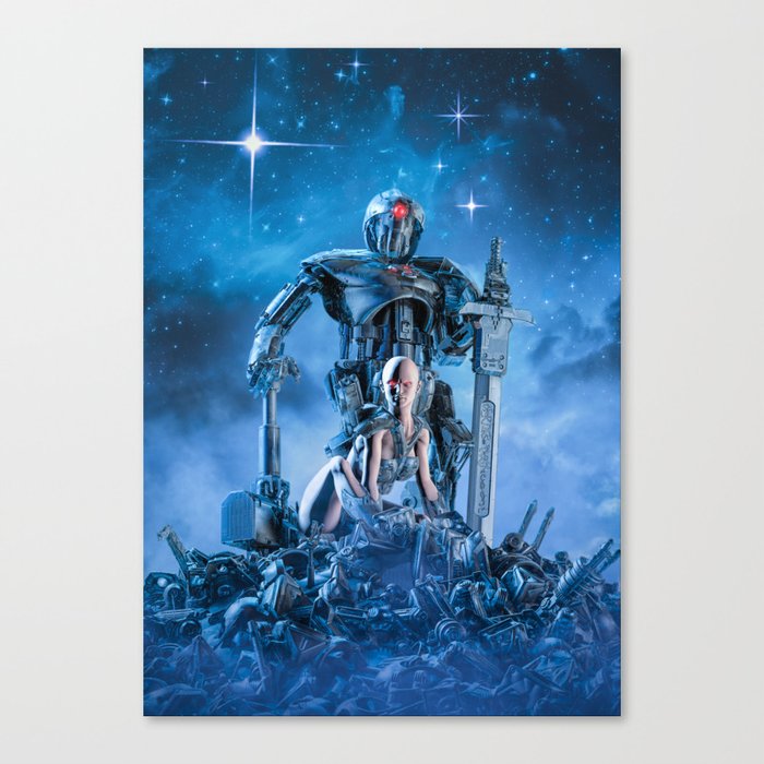 The Quantum Warrior Canvas Print