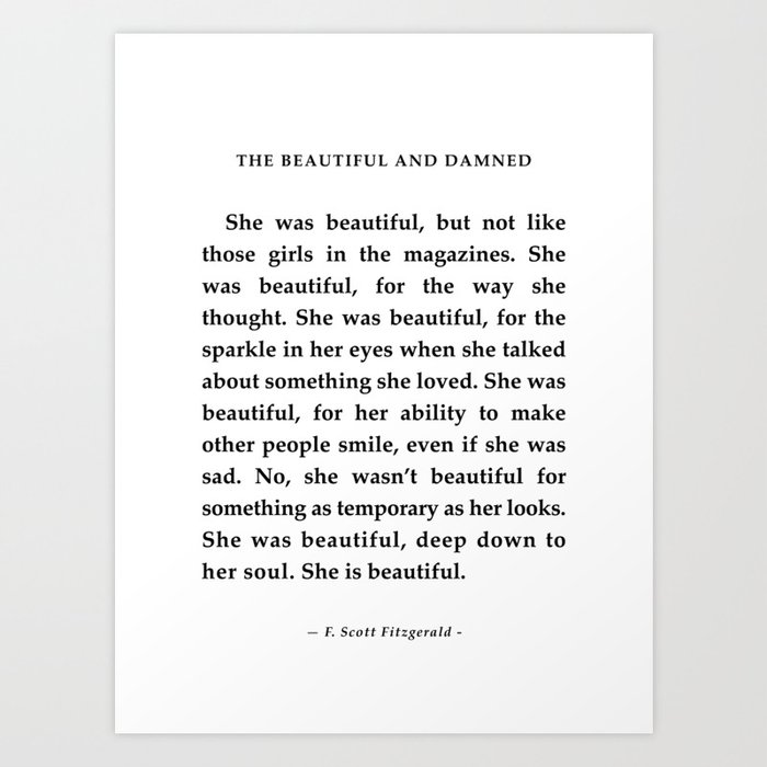 She Was Beautiful Art Print