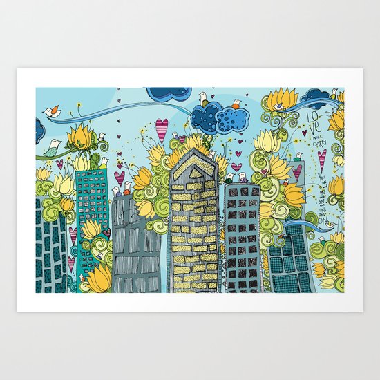 Livin' In The City Art Print