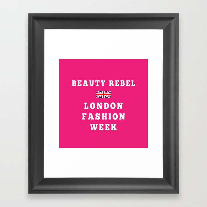 Beauty Rebel LFW Tote 1 Framed Art Print
