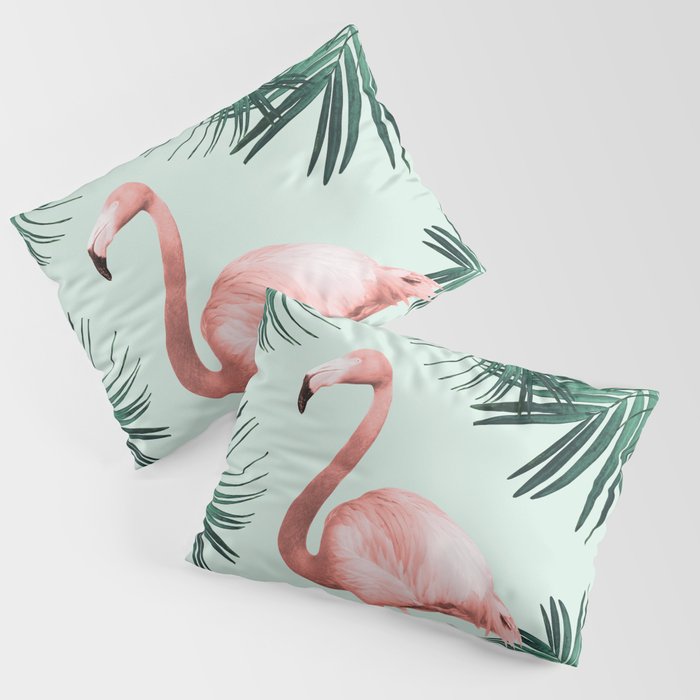 Flamingo in the Jungle #1 #tropical #decor #art #society6 Pillow Sham