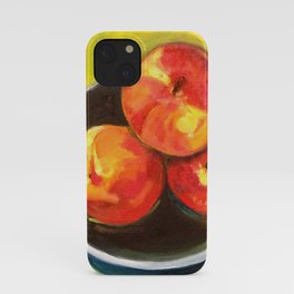 Three Peaches in a Bowl iPhone Case
