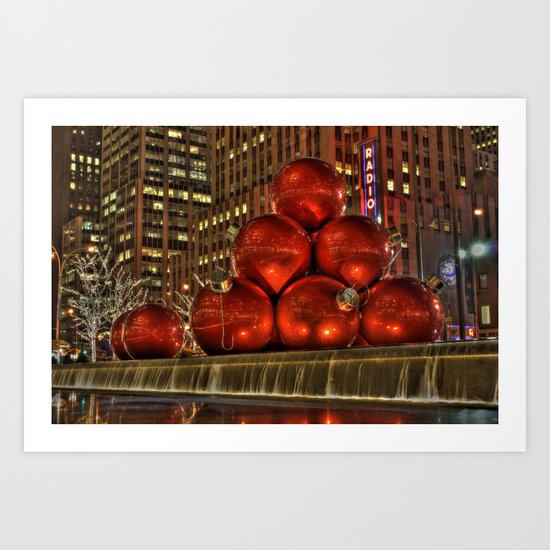 Christmas in New York Art Print