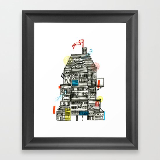 Holiday Camp Framed Art Print