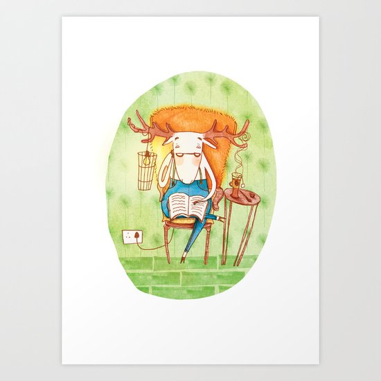 Vern the Moose Art Print