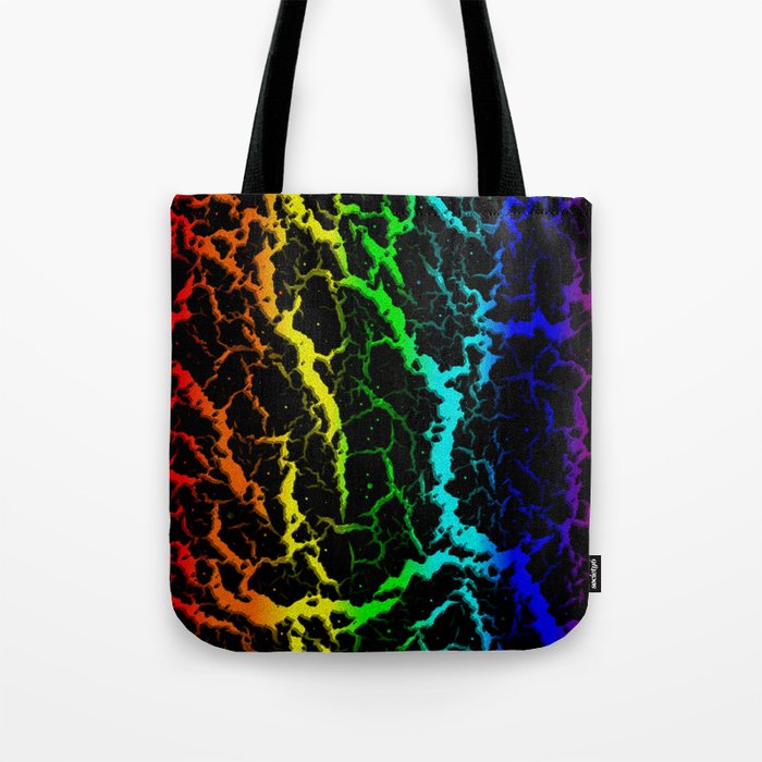 Cracked Space Lava - Light Spectrum Tote Bag