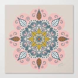 Pastel Mandala Canvas Print