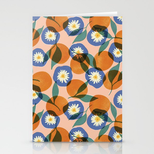 Orange Blooming Stationery Cards