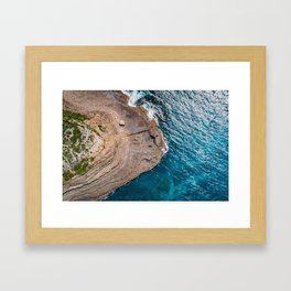 Clear Coastal Waters of the South Coast Framed Art Print