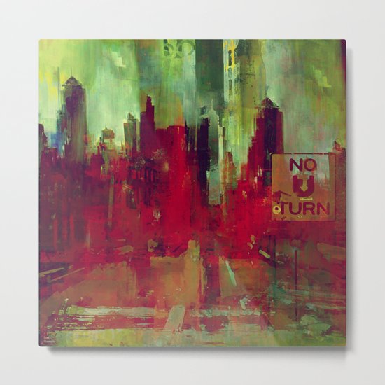 Never stop in your city Metal Print