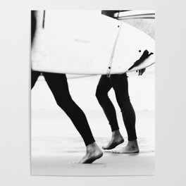 Catch a Wave Print - abstract black white surf board photography - Cool Surfers Print - Beach Decor Poster