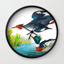 Red-breasted Merganser Bird Wall Clock