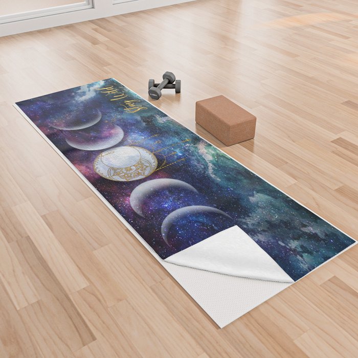 Celestial Ocean Moon Phases | Stay Wild Yoga Towel