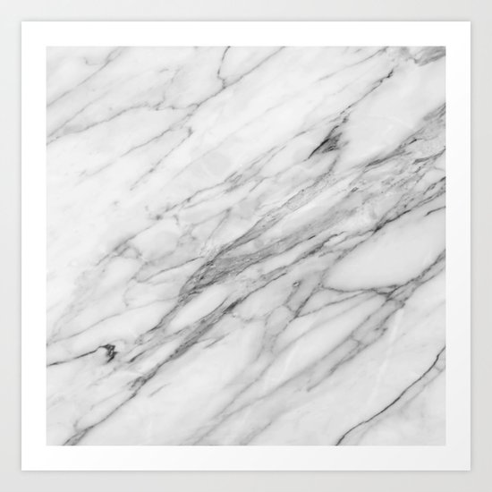 Carrara Marble Art Print