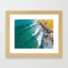 Longboard Paradise Framed Art Print