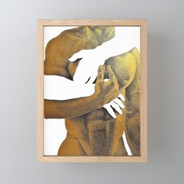 Echoes II - NOODOOD Painting (Gold doesn't print shiny) Framed Mini Art Print