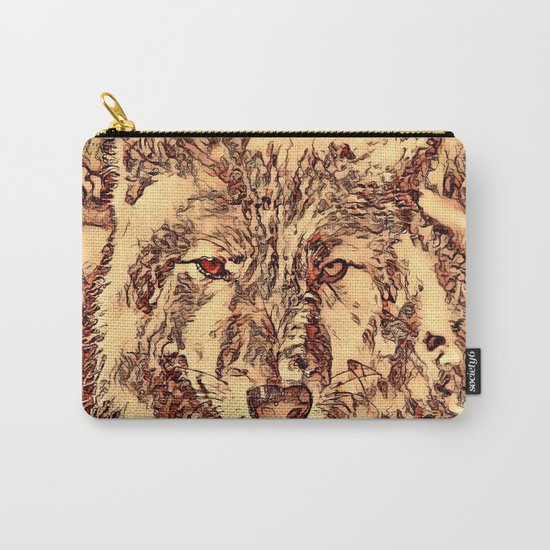 Animal ArtStudio - amazing Wolf Carry-All Pouch