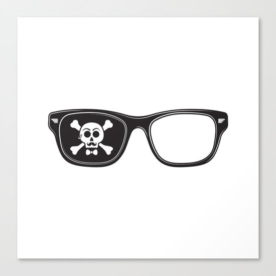 Hipster Pirate Canvas Print