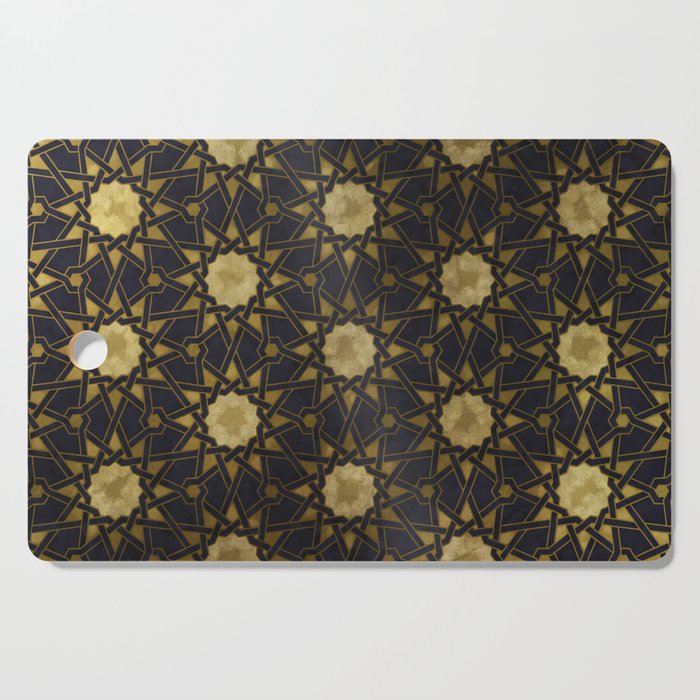 Islamic Decorative Pattern With Golden Artistic Texture Cutting