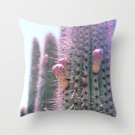 Prickly in Pink II Throw Pillow