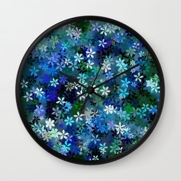 Bluebonnet Flower Garden Wall Clock