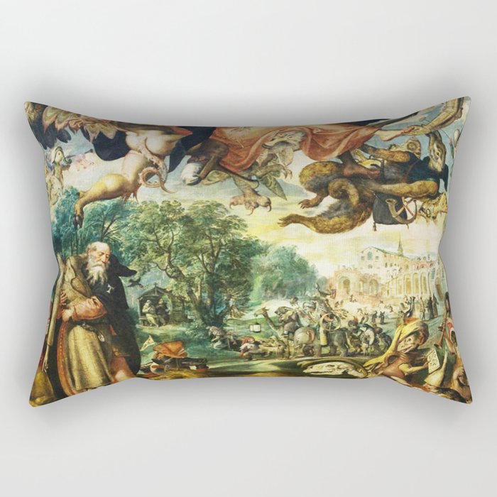  temptation of st anthony Rectangular Pillow