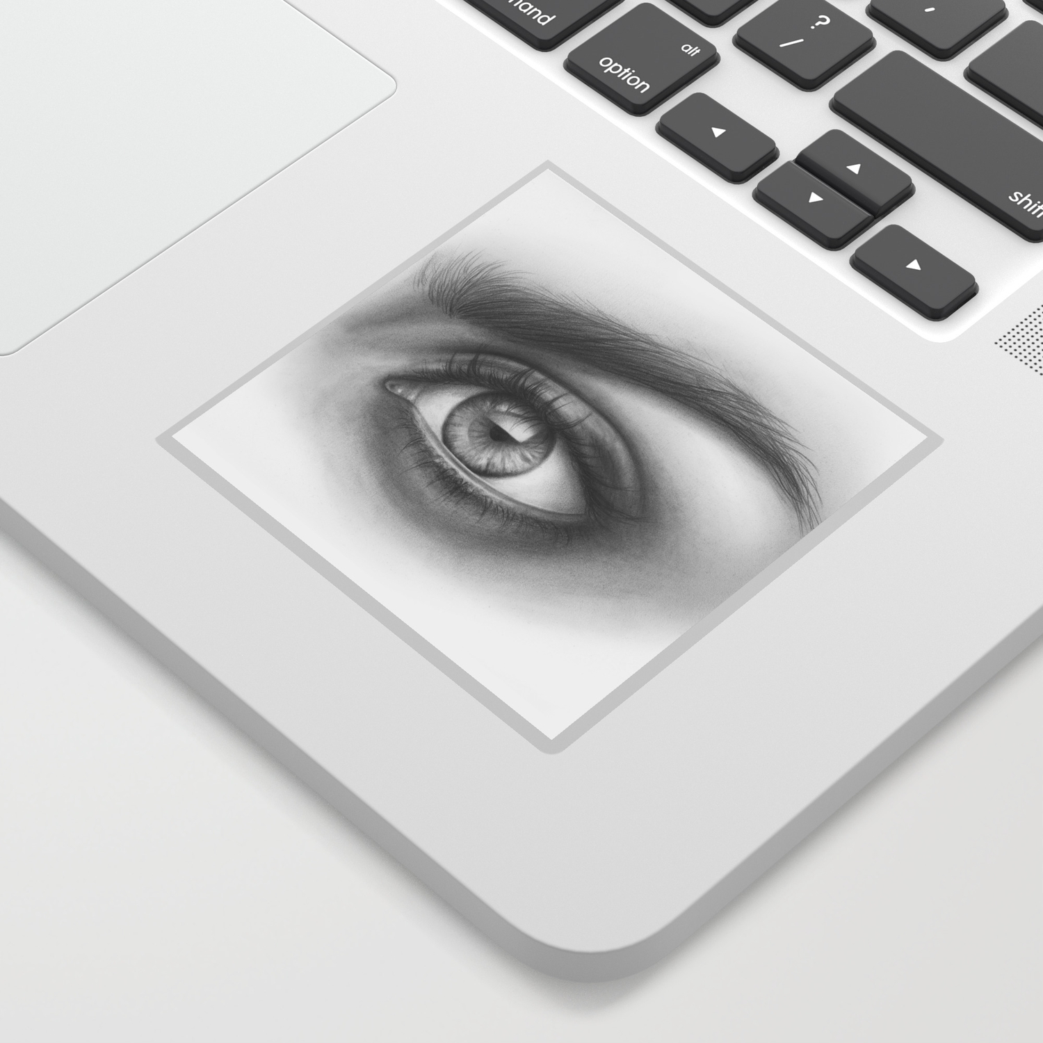 Eye Art Sexy Girl Beauty Model Woman Face Graphite Drawing Pencil Black And White Art Sticker By Magdaopoka Society6,No Face Drawing Tumblr