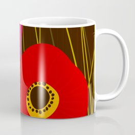 Red Poppy Flowers by Friztin Coffee Mug