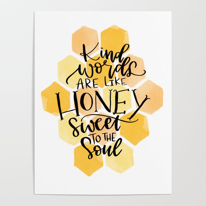 Kind Words Bible Verse Poster