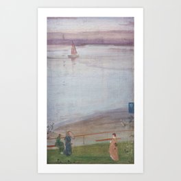 James Whistler - Variations in Violet and Green Art Print