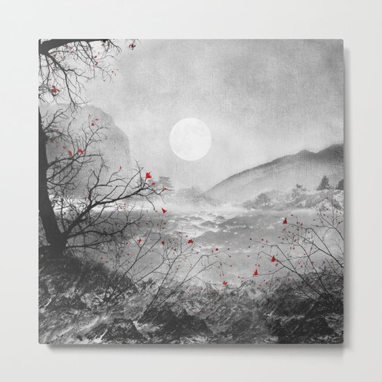 The red sounds and poems, Chapter II Metal Print