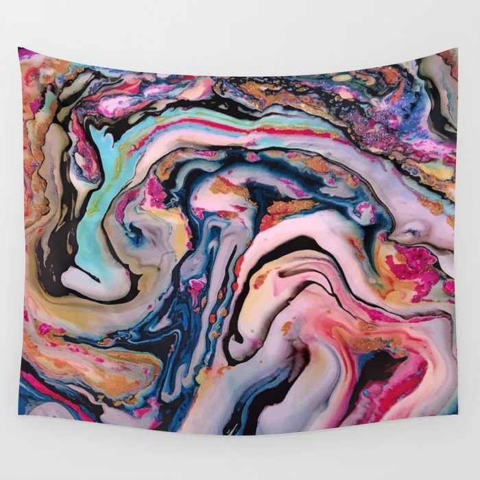 Colorful Fantasy Abstraction Wall Tapestry