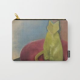 Green Cat Carry-All Pouch
