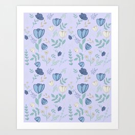 Tulip Pattern Art Print