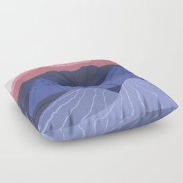 Minimalistic landscape Floor Pillow