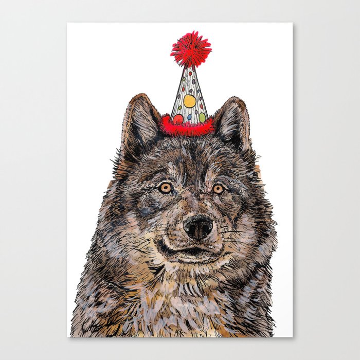 Wolf Party Canvas Print