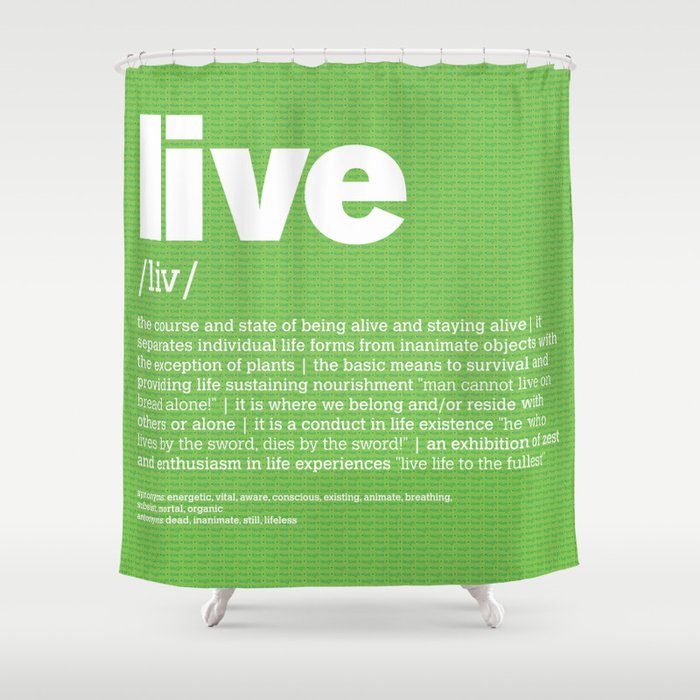 definition LLL - Live Shower Curtain