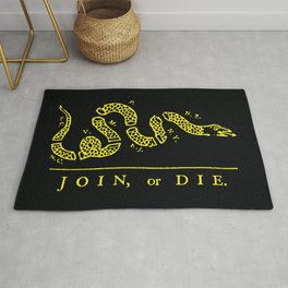1754 Join or Die Snake Area & Throw Rug