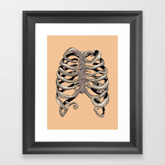 Your Rib is an Octopus Framed Art Print