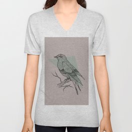 Bird Fascination V Neck T Shirt