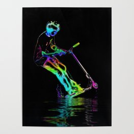 Puddle Jumping - Scooter Boy Poster